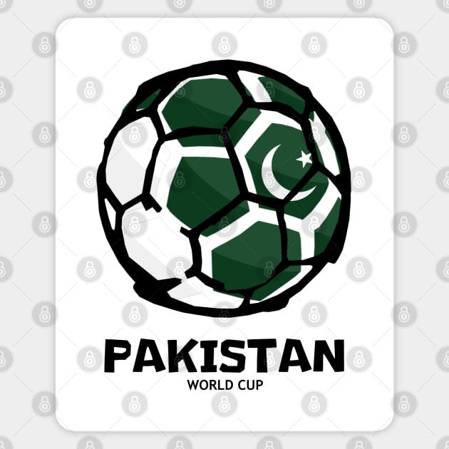 Pakistan Football Country Flag Sticker by KewaleeTee
